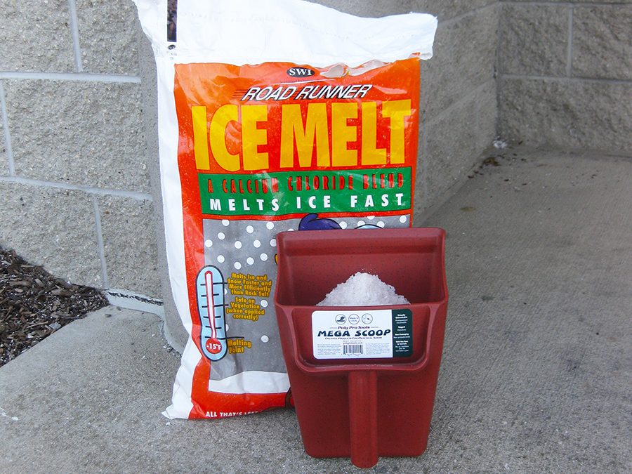 Mega Scoop used for spreading ice melt.